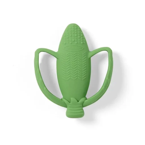 Infantino - Lil' Nibbles Textured Silicone Teether, Peas