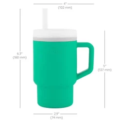 Infantino - My 1St Tumbler - Soft Silicone 9 Oz, Alpine
