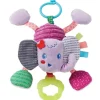 Infantino - Pull &amp; Shake Jittery Pal - Elefante Roxo - Brinquedo de bebê