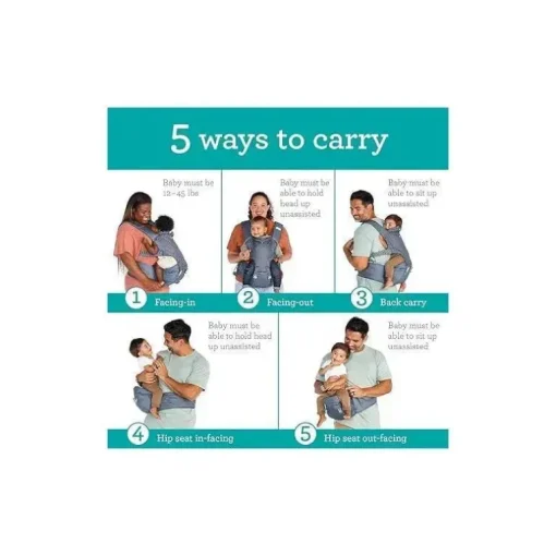 Infantino - Suporte para assento de quadril Hip Rider Plus 5 em 1