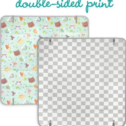 Infantino - Tapete de espuma macia dobrável Wee Wild Ones
