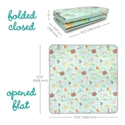 Infantino - Tapete de espuma macia dobrável Wee Wild Ones