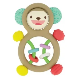 Infantino - Wee Wild Ones - Busy Lil' Sensory Rattle, Monkey