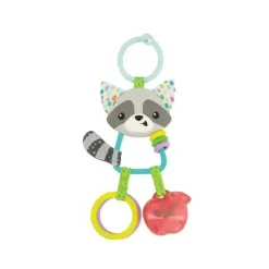 Infantino - Wee Wild Ones Jingle Charms Chocalho, Guaxinim