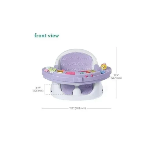 Infantino - Wee Wild Ones Music &amp; Lights 3 em 1 Discovery Seat &amp; Booster, Lavanda