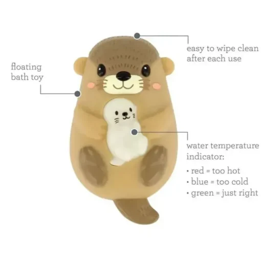 Infantino - Wee Wild Ones - Sensor térmico de banho digital, lontra