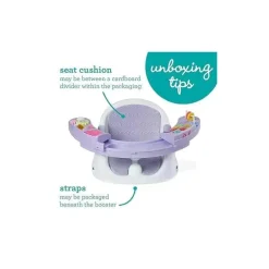 Infantino - Wee Wild Ones Music &amp; Lights 3 em 1 Discovery Seat &amp; Booster, Lavanda