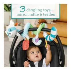 Infantino - Wee Wild Ones - Brinquedo de atividade em espiral, guaxinim