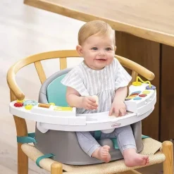 Infantino Music &amp; Lights 3 em 1 Discovery Assento &amp; Booster, Assento Infantil e Cadeira de Alimentação