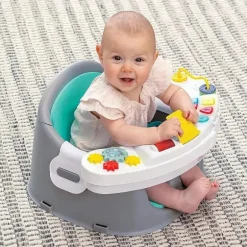 Infantino Music &amp; Lights 3 em 1 Discovery Assento &amp; Booster, Assento Infantil e Cadeira de Alimentação