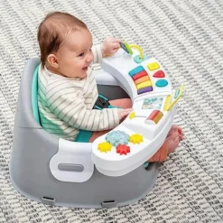 Infantino Music &amp; Lights 3 em 1 Discovery Assento &amp; Booster, Assento Infantil e Cadeira de Alimentação