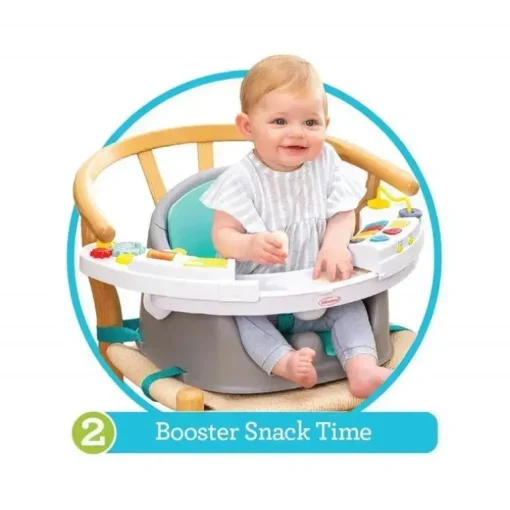 Infantino Music &amp; Lights 3 em 1 Discovery Assento &amp; Booster, Assento Infantil e Cadeira de Alimentação