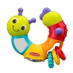 Infantino Topsy Turvy Twist and Play Caterpillar Rattle, Multicolorido