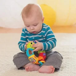 Infantino Topsy Turvy Twist and Play Caterpillar Rattle, Multicolorido