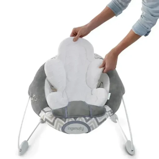 Ingenuity - Assento de segurança automático para bebê SmartBounce com ruído branco, Braden