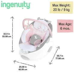 Ingenuity - Assento infantil relaxante para bebês com vibrações