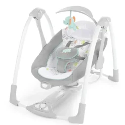 Ingenuity - ConvertMe 2 em 1 balanço de bebê automático portátil compacto e assento infantil, Wimberly