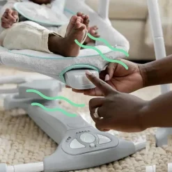 Ingenuity - ConvertMe 2 em 1 balanço de bebê automático portátil compacto e assento infantil, Wimberly