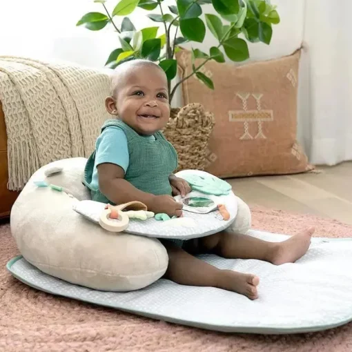 Ingenuity - Cosy Prop 4 em 1 Sit Up &amp; Prop Activity Mat, Nate
