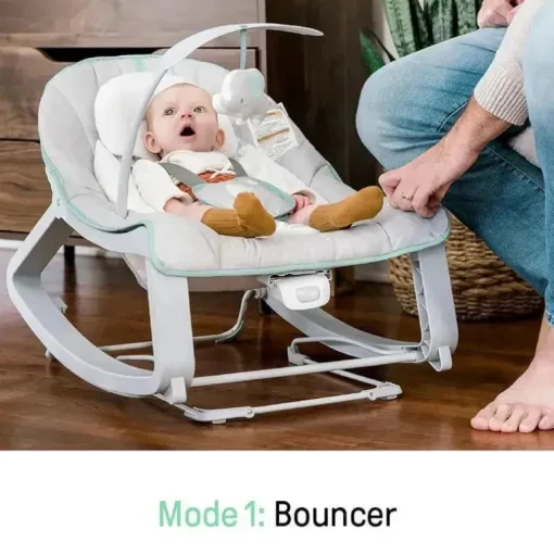 Ingenuity - Mantenha aconchegante 3 em 1, cresça comigo, segurança vibratória para bebês, Weaver
