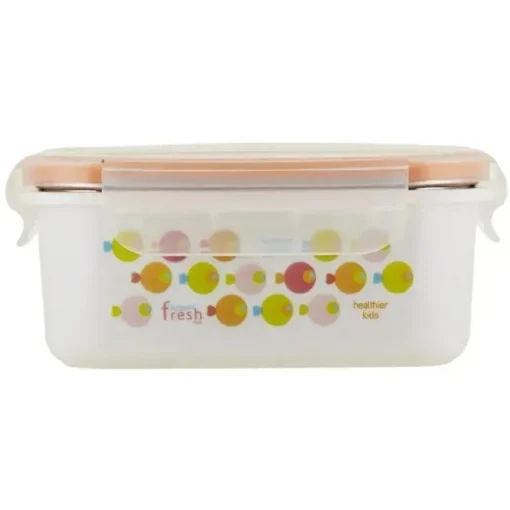 Innobaby Keepin' Fresh Lancheira Bento de aço inoxidável/recipiente de comida, laranja/peixe