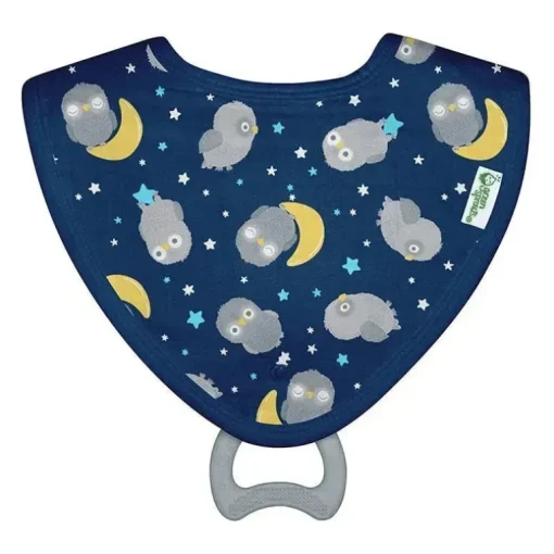 Iplay - 3 Pk Muslin Stay-Dry Babetes, Coruja Azul 0/12 Meses