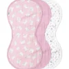 Iplay - 3 Pk panos de musselina para arrotar feitos de algodão orgânico, coelho rosa