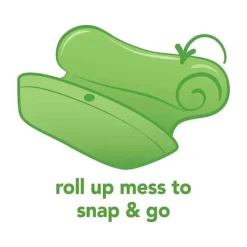 Iplay - Babador de manga comprida Snap &amp; Go, campo de flores rosa
