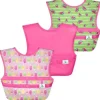 Iplay - Babadores Snap &amp; Go Easy-Wear (3 unidades), picolés rosa, 9/18 meses
