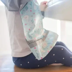 Iplay - Babete de manga comprida Snap &amp; Go Easy-Wear, Aqua Swan