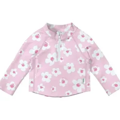 Iplay - Baby Girl Manga Longa Flores Rashguard, Rosa Claro