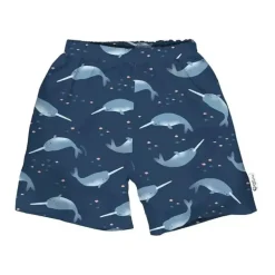 Iplay - Calção de banho ecológico com fralda de banho embutida, Navy Narwhal