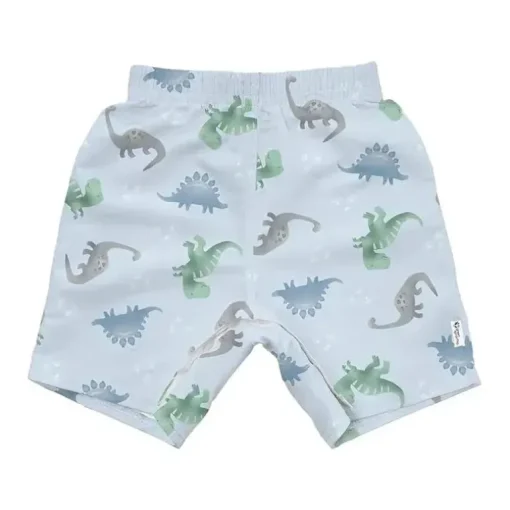Iplay - Calção de banho ecológico Easy-Change, Dinos azul claro