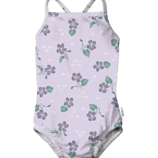 Iplay - Eco Swimsuit com fralda de natação embutida, violetas lavanda claro