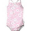 Iplay - Fato de banho clássico para bebé menina com fralda de banho absorvente reutilizável incorporada, flor