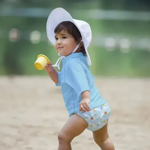 Iplay - Fralda de banho absorvente reutilizável divertida pull-up, Light Aqua Sea Friends