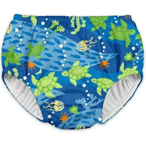 Iplay - Fralda de Natação Reutilizável para Bebês Meninos, Royal Blue Turtle Journey