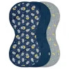 Iplay - panos de arroto de musselina 3Pk, coruja azul
