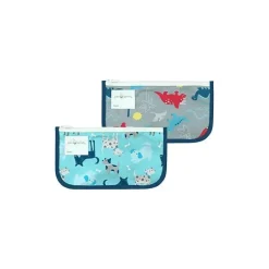 Iplay - Sacolas reutilizáveis ​​de 2 unidades, Aqua Dogs, 6M