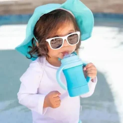 Iplay - Sprout Ware Sip &amp; Straw Cup feito de plantas, Aqua, 6M