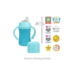 Iplay - Sprout Ware Sip &amp; Straw Cup feito de plantas, Aqua, 6M