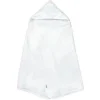 Iplay - Toalha de musselina com capuz feita de algodão orgânico, branco
