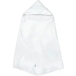 Iplay - Toalha de musselina com capuz feita de algodão orgânico, branco