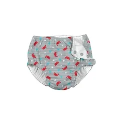 Iplay Baby - Fraldas de natação para bebês com proteção UV, caranguejo cinza