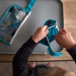 Iplay Baby - Pacote de 2 sacos de lanche reutilizáveis, Aqua Pirate, 6M