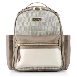 Itzy Ritzy - Bolsa de Fraldas Mini Mochila Baunilha Latte