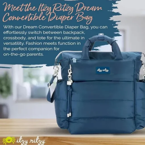 Itzy Ritzy - Bolsa de fraldas Dream Convertible Sapphire Starlight