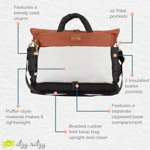 Itzy Ritzy - Bolsa Dream Weekender, Café e Creme