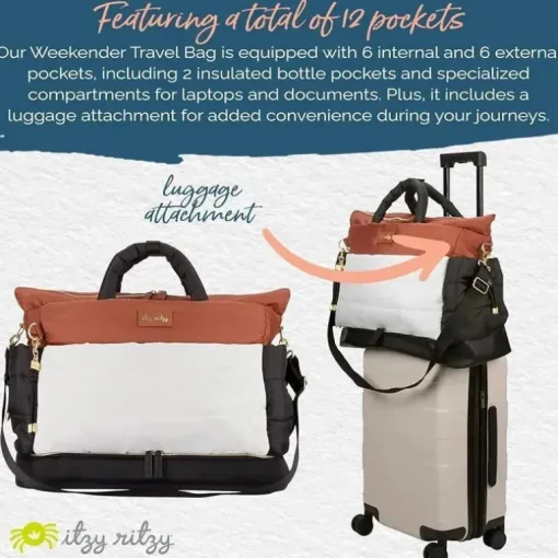 Itzy Ritzy - Bolsa Dream Weekender, Café e Creme