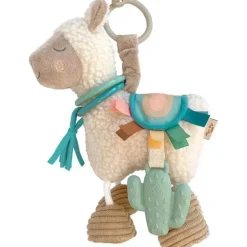Itzy Ritzy - Brinquedo Link &amp; Love para carrinho ou cadeirinha de carro, mordedor de silicone, lhama